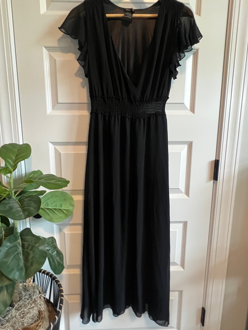 ROBERT LOUIS Chiffon Maxi Midi Dress Small